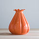 Vase 'Bud Orange Flower L', Vases, Vyazniki,  Фото №1