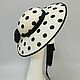 Order Summer hat 'Audrey' with polka dots. Exclusive HATS. LANA ANISIMOVA.. Livemaster. . Hats1 Фото №3