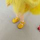 Sandals for doll ob11 color - bright yellow18mm. Clothes for dolls. Olga Safonova. Интернет-магазин Ярмарка Мастеров.  Фото №2