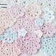 Set Gentle gentle knitted decoration for scrap. Scrapbooking Elements. Natalie crochet flowers. Online shopping on My Livemaster.  Фото №2