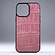 Чехол на любую модель iPhone из кожи крокодила IMA8002P. Чехол. CrocShop товары из экзотической кожи. Ярмарка Мастеров.  Фото №5