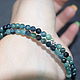 Bracelet blue tourmaline indigolite with cut. Bead bracelet. naturalkavni. Online shopping on My Livemaster.  Фото №2