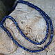 Sapphire thread. Necklace. Necklace. kot-bayun. Online shopping on My Livemaster.  Фото №2
