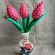 Tulips made of fabric in the style of Tilda as a gift for the holidays. Flowers. vedalora. Online shopping on My Livemaster.  Фото №2