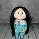 Заказать Текстильная интерьерная кукла тыквоголовка Даша. Vybornova Dolls. Ярмарка Мастеров. . Интерьерная кукла Фото №3