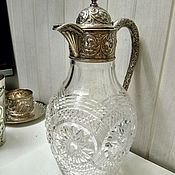 Винтаж: Серебряная сахарница, ваза, кувшин, молочник