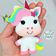 Felt unicorn, a toy for a child. Gifts for newborns. chehovchanki. My Livemaster. Фото №4