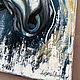 Картина с белым конем. Абстрактная картина Лошадь маслом. Картины. Картины художника  Ларисы Чигириной (larisa-chigirina). Интернет-магазин Ярмарка Мастеров.  Фото №2