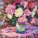 Evening peonies oil painting ' Prelude with peonies', Pictures, Murmansk,  Фото №1