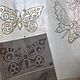 Small curtain with butterfly pattern. Curtains. Richelieu embroidery. Online shopping on My Livemaster.  Фото №2