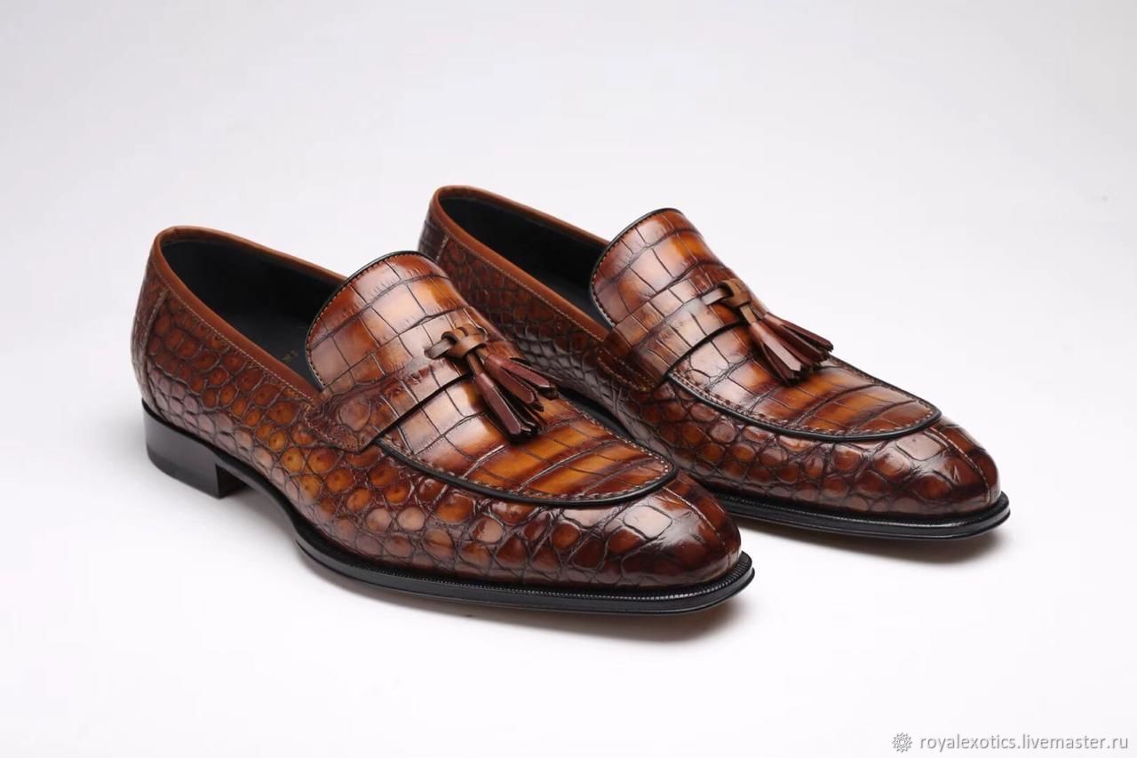 Мужская обувь из кожи крокодила
