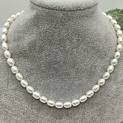 Работы для детей, handmade. Livemaster - original item Natural White Pearl Beads. Handmade.