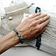 Blue Apatite. Amulet bracelet made of natural stone. Bead bracelet. Tiktak_magic. My Livemaster. Фото №4