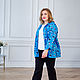 Shirt made of viscose in men's style 'Samurai' plus size. Blouses. NATALINI. My Livemaster. Фото №4