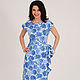 Dress in the style of the 50s 'Blue peonies'. Dresses. Moda No Time. Online shopping on My Livemaster.  Фото №2