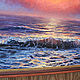 Oil painting 'Sunset on sea', seascape. Pictures. Zhanne Shepetova. My Livemaster. Фото №4