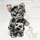 Teddy cat with an embroidered metric for girls. Teddy Toys. Marina Eretnova. My Livemaster. Фото №6