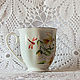 Order Mug with painted 'Narcissus'. painting and decoupage from Marina (sovaj). Livemaster. . Mugs and cups Фото №3