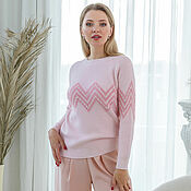 Одежда handmade. Livemaster - original item The April sweater is pink. Handmade.