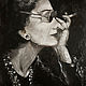 Portrait of Coco Chanel, fashion painting. Pictures. myfoxyart (MyFoxyArt). Online shopping on My Livemaster.  Фото №2