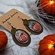 Серьги "Boo!" из полимерной глины. Серьги классические. Yulia Dholakia. Интернет-магазин Ярмарка Мастеров.  Фото №2