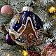 Ball-medallion Fairy houses, Christmas decorations, Moscow,  Фото №1