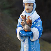 Куклы и игрушки handmade. Livemaster - original item The snow maiden with a squirrel (23 cm). Handmade.