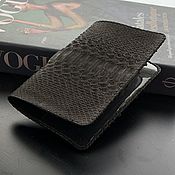 Сумки и аксессуары handmade. Livemaster - original item Python leather passport cover leather men`s cover. Handmade.