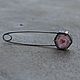 Pin with tourmaline, silver and brass, Brooches, Moscow,  Фото №1