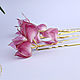 Set of 5 bougainvillea hairpins. Hairpin. PandaStudio (glossyfleur). My Livemaster. Фото №4