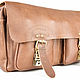 Leather bag 'Dandy' light brown. Classic Bag. Russian leather Guild. Online shopping on My Livemaster.  Фото №2