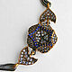 Chain bracelet 'Star of the East' silver sapphires, Chain bracelet, Novaya Usman,  Фото №1