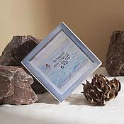 Картины и панно handmade. Livemaster - original item THE SEA is a watercolor landscape in a wooden frame. Handmade.