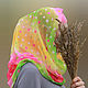 Готовый хиджаб, Бонита "Монпасье" малина, трикотаж шифон. Палантины. Art-Djannat. Ярмарка Мастеров.  Фото №5