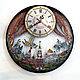 Unusual wall clock Moscow, Russian souvenir, clock as a gift, Watch, St. Petersburg,  Фото №1