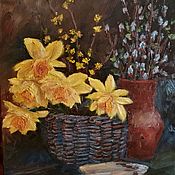 Картины и панно handmade. Livemaster - original item Oil painting. Spring still life. Handmade.