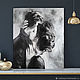 Kiss, 50h60cm, oil painting on canvas, lovers, love, two. Pictures. myfoxyart (MyFoxyArt). My Livemaster. Фото №6