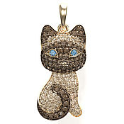 Украшения handmade. Livemaster - original item Pendant:Siamese kitten. Handmade.