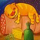 Колбасный сон №2, мягкая игрушка плюшевый рыжий кот Васи Ложкина. Мягкие игрушки. Дингус! Веселые коты Васи Ложкина. Ярмарка Мастеров.  Фото №6