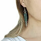 Order Earrings with rough diamonds in silver Sea foam. Kseniya Sakharnova. Livemaster. . Earrings Фото №3