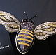 Brooch `Bee` with movable wings. © https://www.livemaster.ru/item/edit
