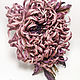 Order Chrysanthemum brooch.Silk flowers.Fabric flowers. Dizani. Livemaster. . Flowers Фото №3