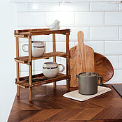 Для дома и интерьера handmade. Livemaster - original item Bookcase rack rack 3 shelves for the kitchen. Handmade.