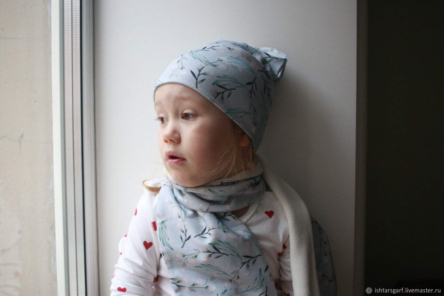 Трикотажная шапочка и шарф для девочки, Шапки детские, Санкт-Петербург,  Фото №1