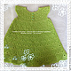 Knitted baby dress for girls "Green pineapple". . Magic lace. Online shopping on My Livemaster.  Фото №2