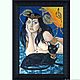Oil painting Queen of Egypt, the stylized portrait of a cat, beautiful. Pictures. Netta Plans. Online shopping on My Livemaster.  Фото №2