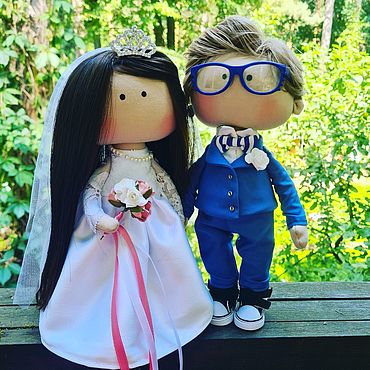 Свадебные куклы Жених и Невеста набор для шитья купить