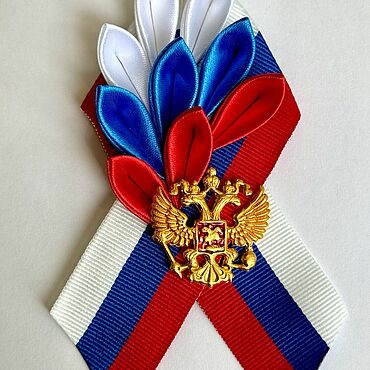 Брошь ТРИКОЛОР с гербом России. . Русский стиль ручной работы - Ярмарка Мастеров Русский стиль ручной работы. Ярмарка Мастеров - ручная работа Брошь ТРИКОЛОР с гербом России. Handmade.