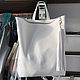 backpack white leather urban medium with pockets and cosmetic bag, Backpacks, Moscow,  Фото №1
