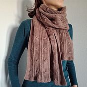 Аксессуары handmade. Livemaster - original item Knitted scarf vertical 